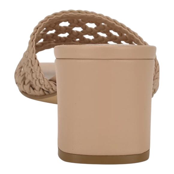 Calvin Klein Women's Woven Slip On Slide Sandals Beige Size 8 - Picture 3 of 5